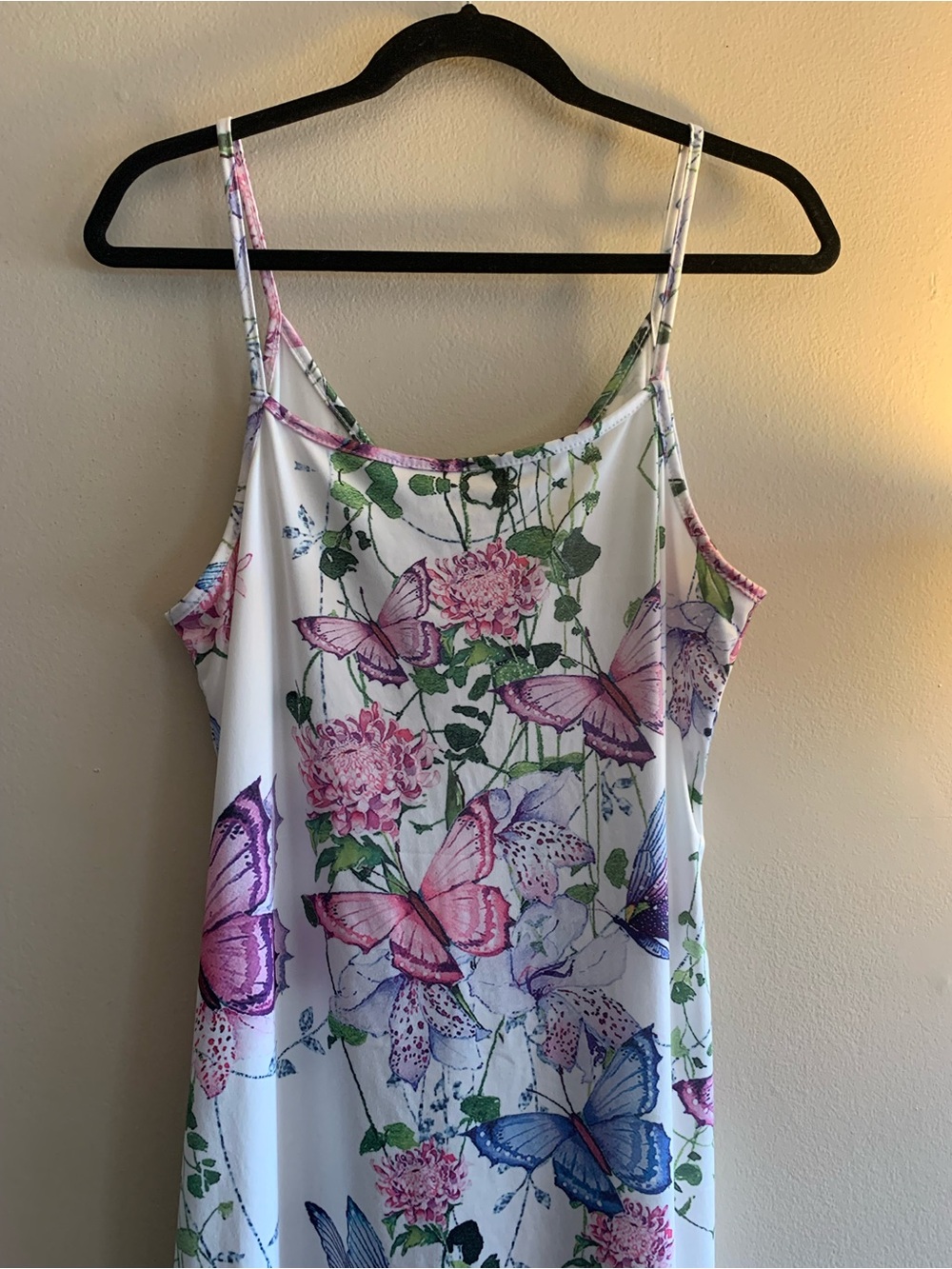 🦋Butterfly Maxi Dress Sundress — White Unbranded NWOT Never Worn - Picture 1 of 9